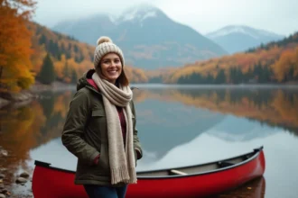 Paysages naturels époustouflants du Canada avec chutes et fort historique